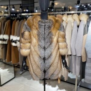 Luxurious red fox  Fur Coat